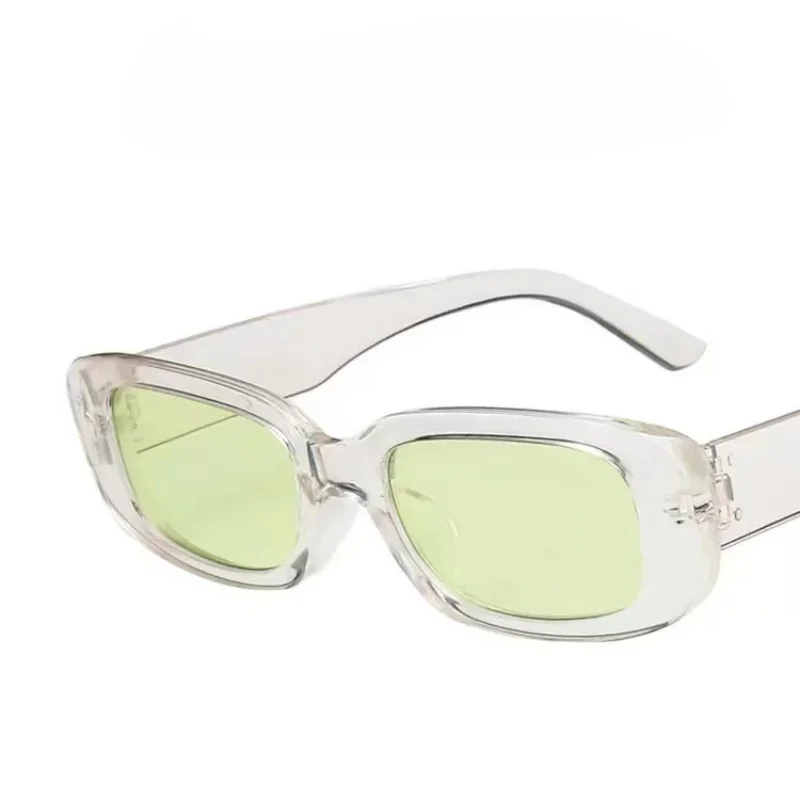 Lunettes de soleil rectangulaires vintage pour hommes et femmes, lunettes de soleil de sport miroir, nuances de conducteur, petit, design de marque de luxe, UV400, voyage