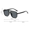 vintage hommes femmes grandes lunettes de soleil hommes nuances carrées marque concepteur unisexe lunettes de soleil lentille noire mâle femme lunettes de soleil uv400