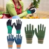 1 paire de gants de jardinage en Latex, imperméables, horticoles, équipement de protection antidérapant pour légumes, fleurs, plantes, gants de jardinage