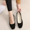 femme chaussures plates décontracté bout rond mignon appartements troupeau mocasines ballerine église chaussures femme daim élégant semelle souple maman chaussures