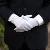 nouveaux gants en coton blanc doux hydratant pour les mains gants en coton fins et formels étiquette d'inspection de bijoux gants de conduite