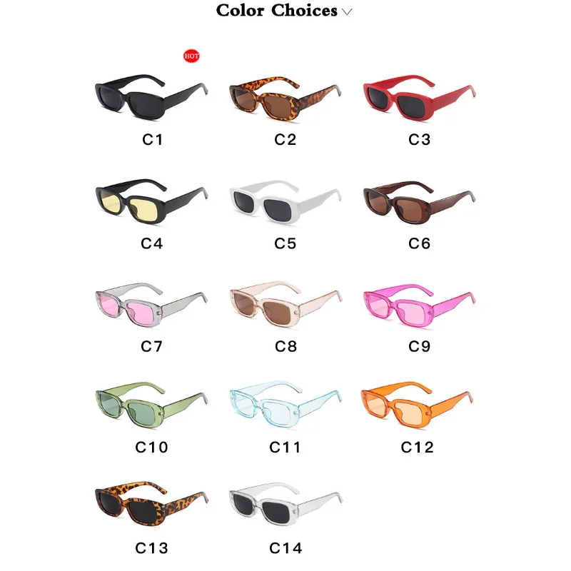 Lunettes de soleil rectangulaires vintage pour hommes et femmes, lunettes de soleil de sport miroir, nuances de conducteur, petit, design de marque de luxe, UV400, voyage