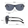 lunettes de soleil une pièce à grande monture de style européen et américain pour hommes et femmes, lunettes enveloppantes décoratives rétro polyvalentes