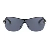 lunettes de soleil de luxe à la mode pour femmes, monture métallique neutre rétro intégrée, simples et élégantes, protection solaire uv400, nouvelle collection 2025