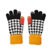 gants chauds pour femmes, protection des mains, écran tactile, optique d'épissage, mode, document solide, simple, drôle, vente en gros, automne, hiver