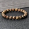 Bracelet de perles en bois naturel, Bracelet de prière de bouddha, chapelet de méditation, pour hommes et femmes, bijoux d&rsquo;équilibre de guérison de Yoga