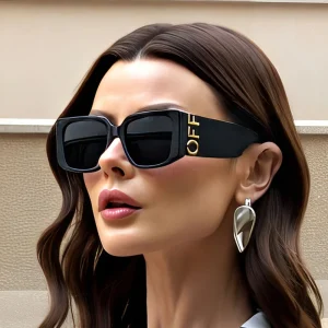 Marque de mode lunettes de soleil de créateur de luxe femmes 2025 nouvel été surdimensionné lettre nuances lunettes Vintage à la mode lunettes de soleil carrées