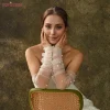 topqueen vm16 gants de mariée élégants en perles 1 paire de gants de mariage longueur du coude accessoires de mariage femmes gants de bricolage de mariée