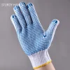 12 paires/sac maison gants en coton distribution gants de mécanicien antidérapants absorber la sueur gants de travail protection résistante au froid gant de jardinage