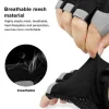 gants de sport sans doigts, antidérapants, absorbant les chocs, respirants, pour l'entraînement, l'haltérophilie, le cyclisme