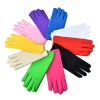 gants d'été en satin pour femmes, protection solaire, fins, couleur unie, pour spectacle de cérémonie, danse, gants de conduite respirants