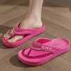 tongs eva à plateforme épaisse pour femmes et hommes, sandales de plage antidérapantes à clip, pantoufles confortables à semelle souple, été