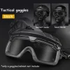 lunettes de soleil de sport pour hommes et femmes, 2 modes, lunettes airsoft, protection des yeux pour randonnée, équipement de chasse et de paintball