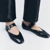 chaussures femmes chaussures plates bouche peu profonde automne bout pointu mocassins ballerines nouveau automne léopard rétro robe chaussures zapatos de mujer
