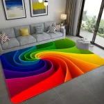 Grand tapis nordique imprimé en 3D, série spatiale, tapis de sol, salon, décoration de maison, chambre à coucher, rembourrage de prière