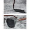 lunettes de soleil polarisées en bois chimrétro pour homme et femme, protection uv, cyclisme, photographie de rue en plein air, mars
