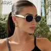 sexy petit ovale punk lunettes de soleil femmes 2025 de luxe vintage steampunk en métal cadre lunettes de soleil pour dames À la mode voyage nuances