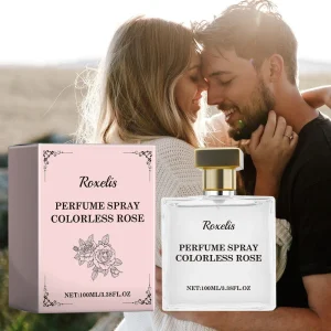 Parfum rose incolore, parfum femme longue durée, série de langues de fleurs fraîches et élégantes, parfum élégant et charmant