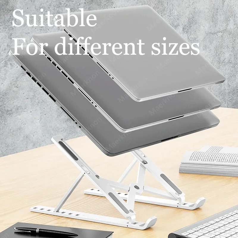 Support de moniteur d'ordinateur pliable Portable, support réglable pour ordinateur Portable, adapté aux accessoires de quai de tablette de petite taille