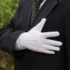 Nouveaux gants en coton blanc doux, étiquette hydratante pour les mains, gants en coton formels, uniforme de serveur de Police, gants de conduite fins