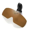 su01 lunettes de soleil de pêche avec clip anti uv polarisées vin, jaune, gris, noir, vert foncé café spécialement pour les lunettes de travail