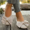 chaussures plates pour femmes 2025 offre spéciale dames sans lacet chaussures plates en plein air femmes bout rond nœud papillon fond souple grande taille chaussures peu profondes femme