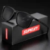 supkley sport lunettes de soleil pour hommes polarisées confortable porter carré lunettes de soleil mâle poids léger lunettes accessoire avec origina