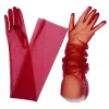 gants longs en maille transparente de 70cm, pour robe de mariée, sexy et élégants, pour banquet, accessoire de protection solaire d'été, gants fins