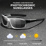 Lunettes de soleil polarisées photochromiques pour hommes et femmes, Vintage, pour pêche, cyclisme, conduite, alpinisme, caméléon, UV400