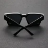 lunettes de soleil unisexes en plastique, monture carrée, à la mode, pour la photographie de rue et les voyages à la plage, accessoires de conduite, 1 pièce