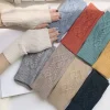 gants demi doigt pour femmes hiver doux chaud laine tricot bras gants doux chaud demi doigt handschoenen unisexe mitaine guantes
