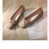 chaussures plates pour femmes danseurs de ballet tête ronde nœud sans lacet chaussures plates de ballet mocassins paresseux mocassins chaussure plate décontractée pour femmes