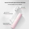 atomiseur de parfum de luxe, bouteille de parfum de voyage rechargeable avec presse et conception de pulvérisation rotative pour un transport et une réutilisation pratiques