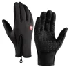 Gants d&rsquo;hiver pour hommes imperméables coupe-vent froid gants snowboard moto conduite chaude écran tactile fermeture éclair gant