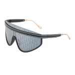 Respzed-Lunettes de soleil coupe-vent pour femme, lunettes de soleil une pièce, grand cadre, lentille intégrée, design de marque de luxe