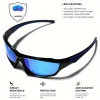 lunettes de soleil de sport à la mode, protection uv polarisée, personnalisées, monture ronde en métal, lunettes uv400 pour hommes et femmes