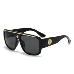 Marque de mode lunettes de soleil de créateur de luxe hommes femmes 2025 surdimensionné Vintage Punk nuances lunettes été voyage lunettes de soleil en plein air