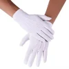 gants en coton blanc pour hommes, uniforme de smoking formel, garde d'honneur, costume de cérémonie de défilé, pièce de monnaie cosplay, gant de majordome