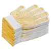 12 paires/sac maison gants en coton distribution gants de mécanicien antidérapants absorber la sueur gants de travail protection résistante au froid gant de jardinage