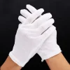 1 paire de gants en coton blanc pour hommes, uniforme de smoking formel, garde d'honneur, défilé, costume de cérémonie, cosplay, pièce de monnaie, bijoux, gant de majordome