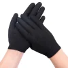 6/12 paires de gants en coton noir doux hydratant nuit eczéma gants en tissu extensible lavable bijoux inspection gants de travail