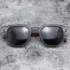 lunettes de soleil pour hommes et femmes, tendance, rétro, grain de bois, polarisées, protection uv, cyclisme, plein air, photographie de rue
