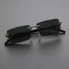 lunettes de soleil rectangulaires sans cadre, lunettes de soleil personnalisées, à la mode, 03/life, 1/2 pièces