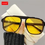 Hommes lunettes de soleil à monture surdimensionnée classique grand cadre lunettes de Sport 2025 Vintage marque Design nuances UV400 lunettes lunettes à la mode