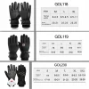 gants de cyclisme imperméables pour hommes, pour sports de plein air, course à pied, moto, ski, écran tactile, en polaire, antidérapants, chauds, doigts complets, hiver