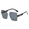 respzed lunettes de soleil sans monture pour femmes et hommes, lunettes de soleil de créateurs vintage, nuances rouges carrées, lunettes uv400, vente en gros