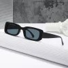 lunettes de soleil carrées noires pour hommes, petites lunettes de soleil rectangulaires, rétro, lentille noire, pour la conduite, la pêche, oculos uv400