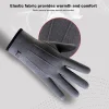 gants d'hiver en velours pour l'extérieur, élégants, chauds, prévention du froid, écran tactile, couverture des mains, coton chaud