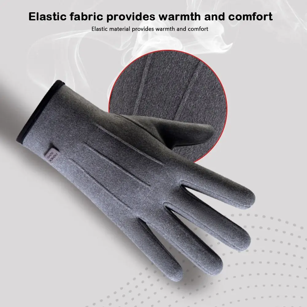 gants d'hiver en velours pour l'extérieur, élégants, chauds, prévention du froid, écran tactile, couverture des mains, coton chaud