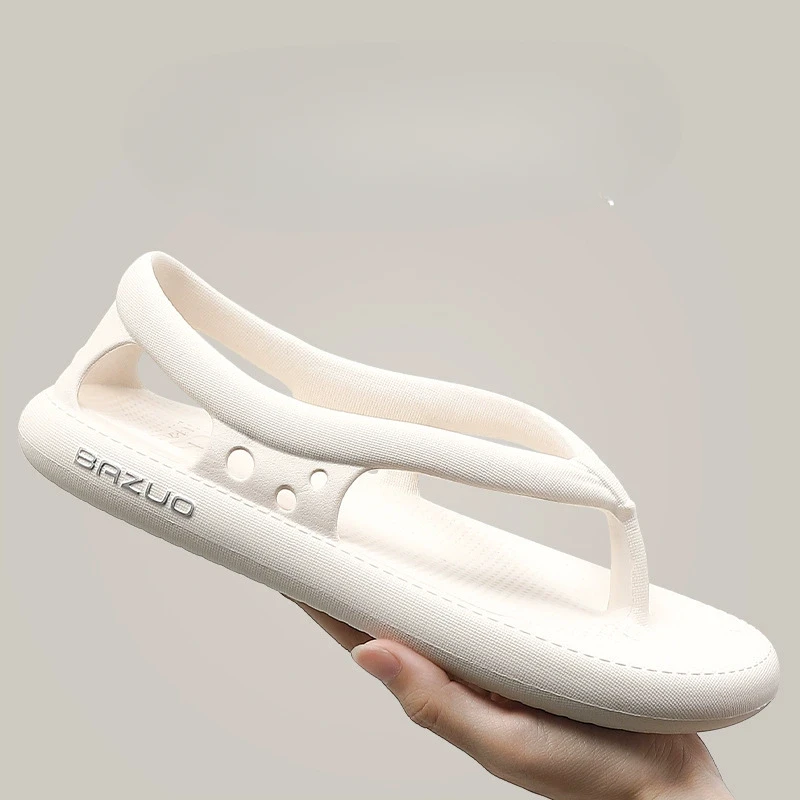 tongs plates originales eva pour hommes, pantoufles concaves à plateforme, diapositives antidérapantes pour la maison, sandales de plage à semelle souple pour couples